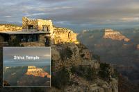 Looking at Shiva Temple from lookout point